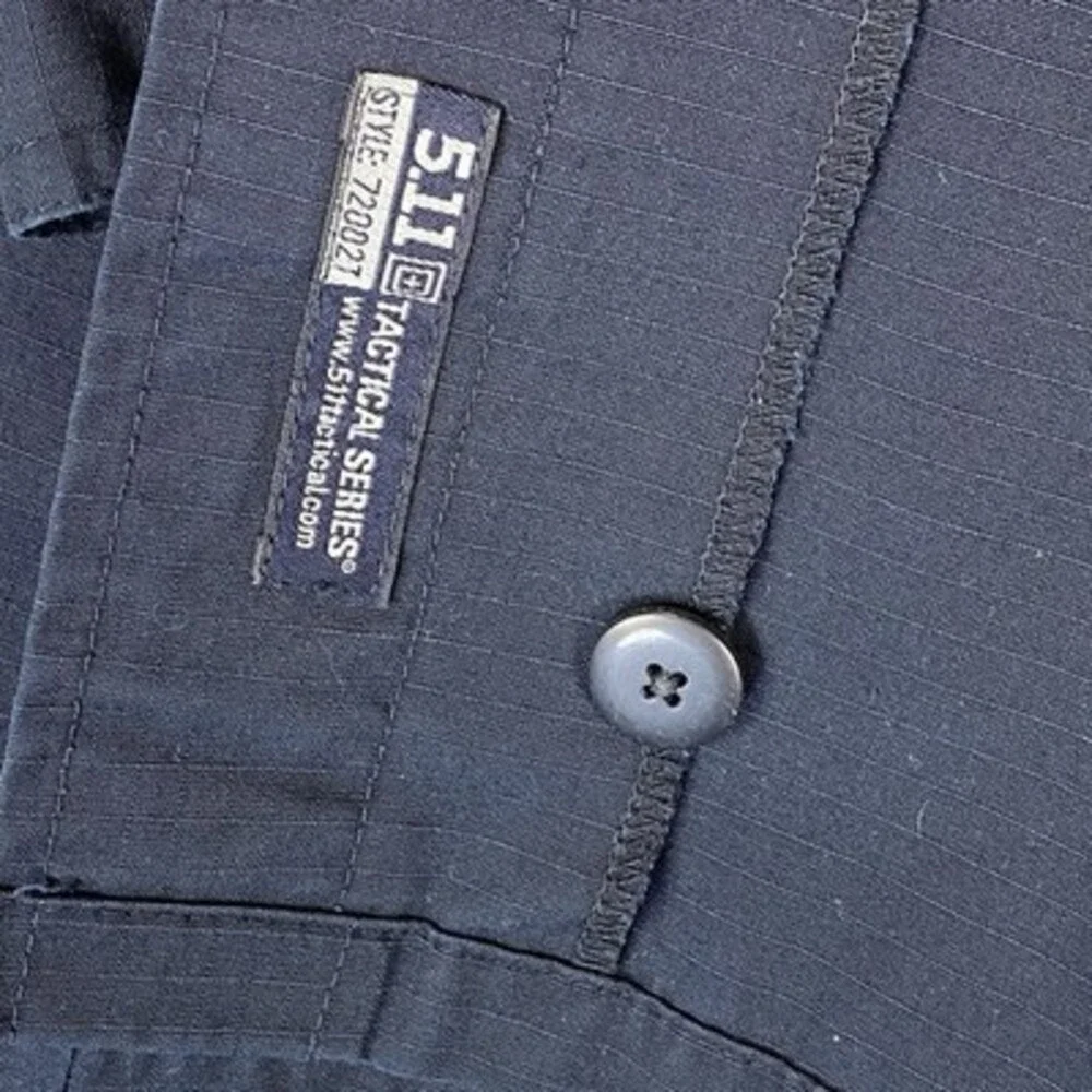 5.11 Tactical Mens Series TDU Long Sleeve Shirt XL Navy Padding Ripstop Security